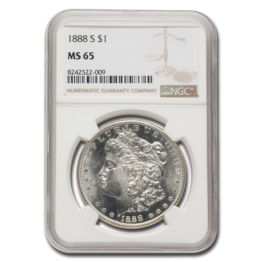 1888-S Morgan Dollar MS-65 NGC