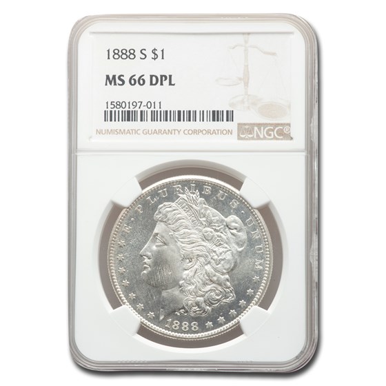 1888-S Morgan Dollar MS-66 DPL NGC 1888-S Morgan Dollar MS-66 DPL NGC