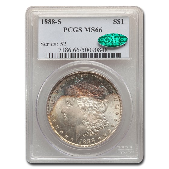 1888-S Morgan Dollar MS-66 PCGS CAC 1888-S Morgan Dollar MS-66 PCGS CAC