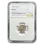 1888 Three Cent Nickel MS-67 NGC