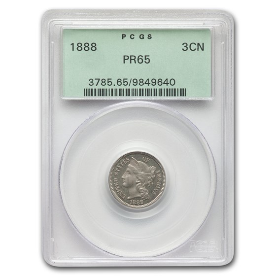 1888 Three Cent Nickel PR-65 PCGS 1888 Three Cent Nickel PR-65 PCGS