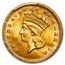 1889 $1.00 Indian Head Gold Type 3 MS-67 PCGS