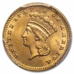 1889 $1 Indian Head Gold MS-64 PCGS