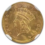 1889 $1 Indian Head Gold MS-66+ NGC CAC