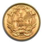 1889 $1 Indian Head Gold MS-66 PCGS CAC