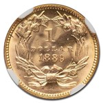 1889 $1 Indian Head Gold MS-67 NGC