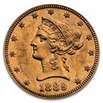 1889 $10 Liberty Gold Eagle AU-53 PCGS