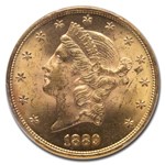 1889 $20 Liberty Gold Double Eagle MS-63 PCGS
