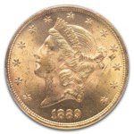 1889 $20 Liberty Gold Double Eagle MS-63 PCGS