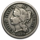 1889 3 Cent Nickel VF