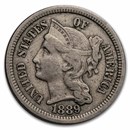 1889 3 Cent Nickel XF
