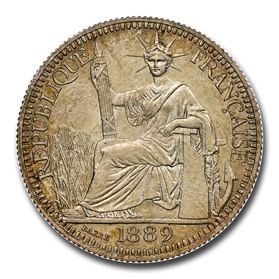 1889-A French Indo-China Silver 10 Cents PF-66 NGC 1889-A French Indo-China Silver 10 Cents PF-66 NGC