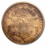 1889-CC $20 Liberty Gold Double Eagle AU-50 PCGS CAC