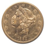 1889-CC $20 Liberty Gold Double Eagle AU-55 NGC