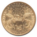 1889-CC $20 Liberty Gold Double Eagle AU-55 NGC