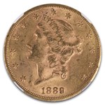 1889-CC $20 Liberty Gold Double Eagle MS-61 NGC