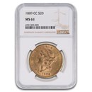 1889-CC $20 Liberty Gold Double Eagle MS-61 NGC