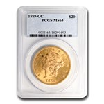 1889-CC $20 Liberty Gold Double Eagle MS-63 PCGS