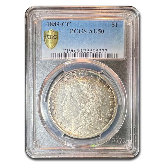 1889-CC Morgan Dollar AU-50 PCGS 1889-CC Morgan Dollar AU-50 PCGS