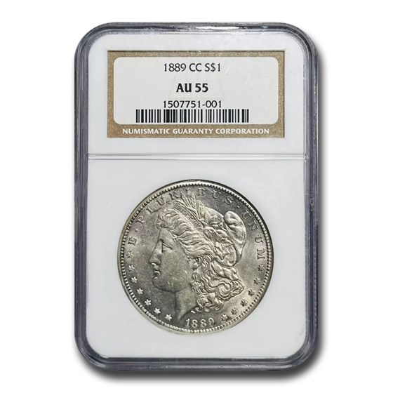 1889-CC Morgan Dollar AU-55 NGC 1889-CC Morgan Dollar AU-55 NGC