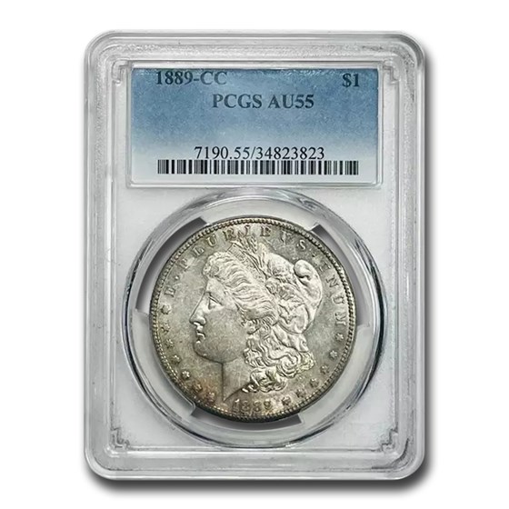 1889-CC Morgan Dollar AU-55 PCGS 1889-CC Morgan Dollar AU-55 PCGS