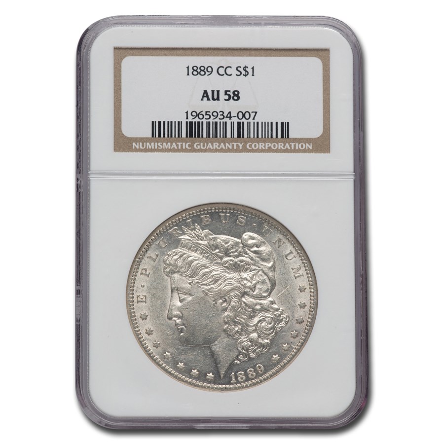 1889-CC Morgan Dollar AU-58 NGC