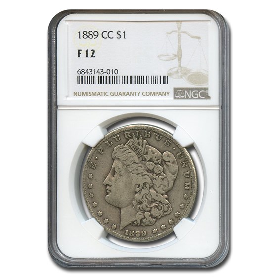 1889-CC Morgan Dollar Fine-12 NGC 1889-CC Morgan Dollar Fine-12 NGC