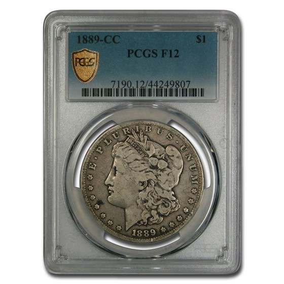 1889-CC Morgan Dollar Fine-12 PCGS 1889-CC Morgan Dollar Fine-12 PCGS