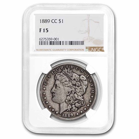 1889-CC Morgan Dollar Fine-15 NGC 1889-CC Morgan Dollar Fine-15 NGC