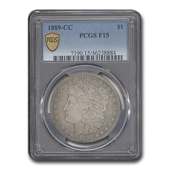 1889-CC Morgan Dollar Fine-15 PCGS
