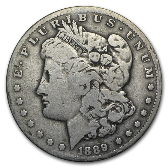 1889-CC Morgan Dollar Fine 1889-CC Morgan Dollar Fine