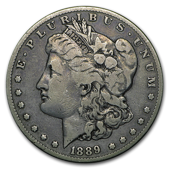 1889-CC Morgan Dollar Fine 1889-CC Morgan Dollar Fine