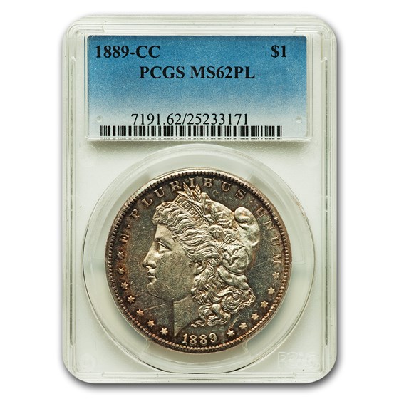 1889-CC Morgan Dollar MS-62 PCGS (PL) 1889-CC Morgan Dollar MS-62 PCGS (PL)