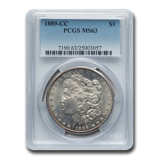 1889-CC Morgan Dollar MS-63 PCGS 1889-CC Morgan Dollar MS-63 PCGS
