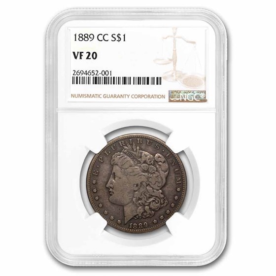 1889-CC Morgan Dollar VF-20 NGC 1889-CC Morgan Dollar VF-20 NGC