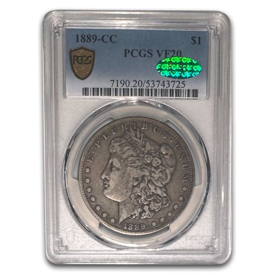 1889-CC Morgan Dollar VF-20 PCGS CAC