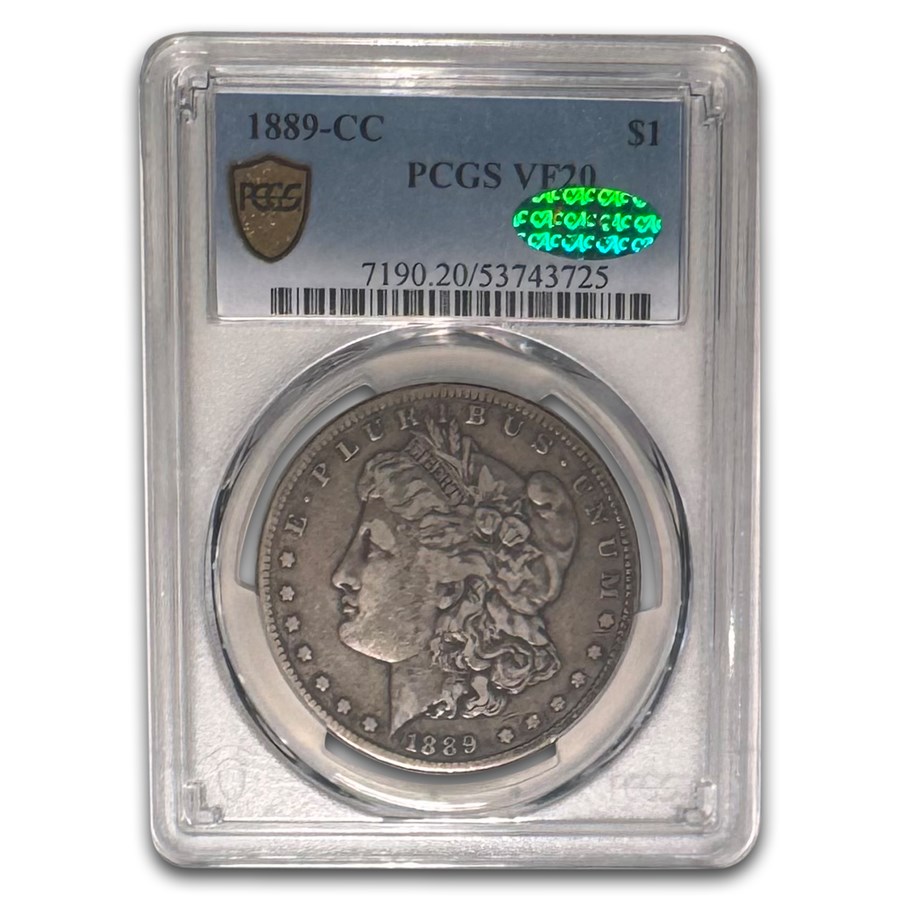 1889-CC Morgan Dollar VF-20 PCGS CAC
