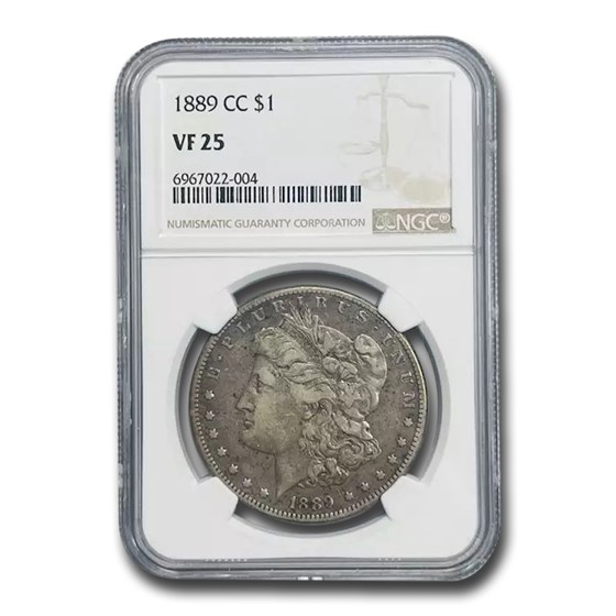 1889-CC Morgan Dollar VF-25 NGC 1889-CC Morgan Dollar VF-25 NGC
