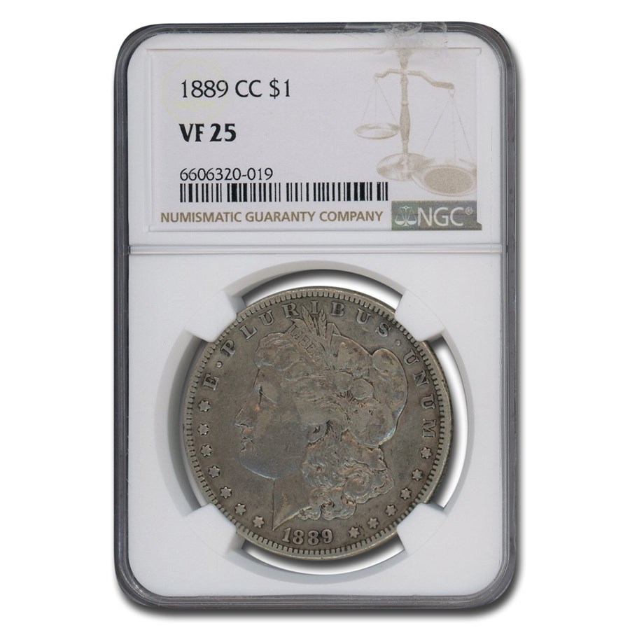 1889-CC Morgan Dollar VF-25 NGC