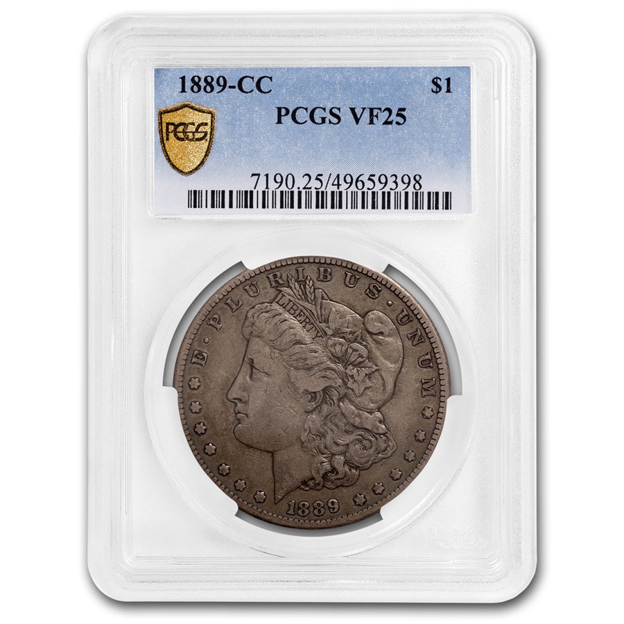 1889-CC Morgan Dollar VF-25 PCGS