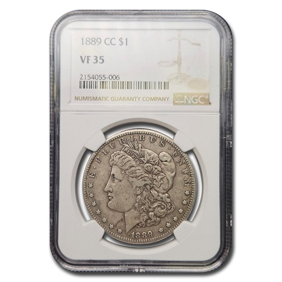 1889-CC Morgan Dollar VF-35 NGC 1889-CC Morgan Dollar VF-35 NGC