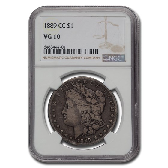 1889-CC Morgan Dollar VG-10 NGC 1889-CC Morgan Dollar VG-10 NGC
