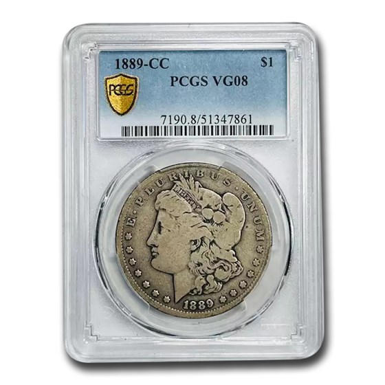 1889-CC Morgan Dollar VG-8 PCGS 1889-CC Morgan Dollar VG-8 PCGS