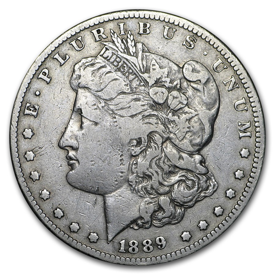 1889-CC Morgan Dollar VG Details (Cleaned)