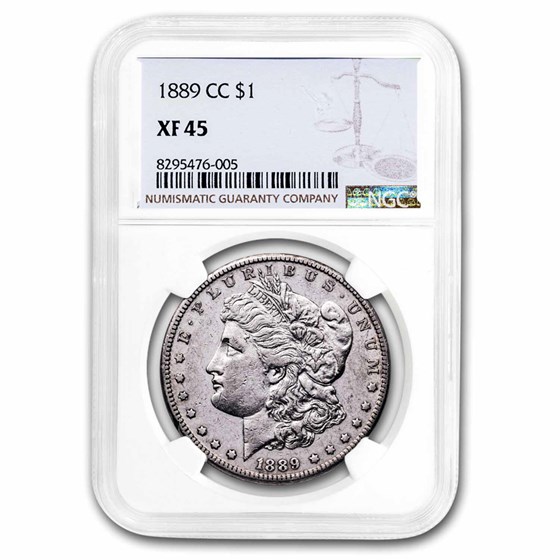 1889-CC Morgan Dollar XF-45 NGC 1889-CC Morgan Dollar XF-45 NGC