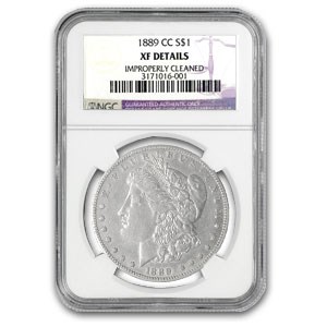 1889-CC Morgan Dollar XF Details NGC (Cleaned) 1889-CC Morgan Dollar XF Details NGC (Cleaned)