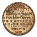1889 German Saxony-Albertine Wettin Obelisk Medal SP-65 PCGS 1889 German Saxony-Albertine Wettin Obelisk Medal SP-65 PCGS