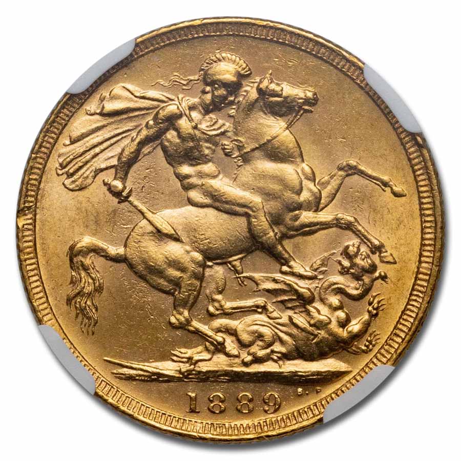 1889 Great Britain Gold Sovereign Victoria Veil MS-62 NGC | eBay