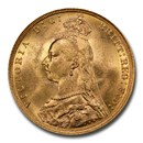 1889 Great Britain Gold Sovereign Victoria Veil MS-63 PCGS 1889 Great Britain Gold Sovereign Victoria Veil MS-63 PCGS
