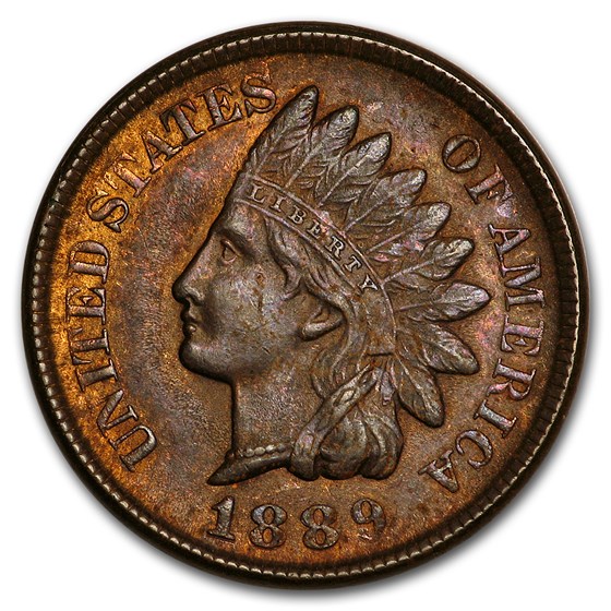 1889 Indian Head Cent MS-62 1889 Indian Head Cent MS-62